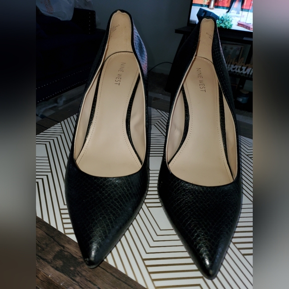 Nine west chunky heel shoes - Picture 2 of 6